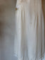 20s Vintage Antique Silk Slip Dress | Sheer Floral Appliqué Boho Bridal Nightgown