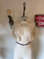 30s Vintage Crochet Lace Bed Jacket | Edwardian Bridal Lace Bolero