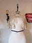 30s Vintage Crochet Lace Bed Jacket | Edwardian Bridal Lace Bolero