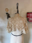 30s Vintage Crochet Lace Bed Jacket | Edwardian Bridal Lace Bolero