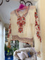 Rare 30s Vintage Hungarian Floral Embroidered Peasant Top | Antique Boho Blouse