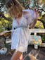 Handmade Crochet Lace Boho Bridal Mini Slip | Romantic Boudoir Camisole