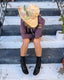 90s Vintage KRIZIA Metallic Crinkle Cardigan | Rare Plum Textured Italian Knit