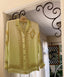 90s Vintage ESCADA Lime Silk Baroque Blouse