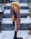 90s Vintage KRIZIA Metallic Crinkle Cardigan | Rare Plum Textured Italian Knit