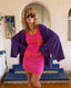 90s Vintage Karl Lagerfeld Violet Wool Coat & Trouser Set | Sculptural Power Ensemble