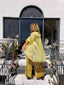 70s Vintage Hand Painted Daisy Sheer Duster