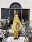70s Vintage Hand Painted Daisy Sheer Duster