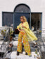 70s Vintage Hand Painted Daisy Sheer Duster