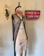 90s Vintage ROGIANI Netted Macramé Beaded Black Mesh Duster y2k