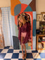 80s Vintage Rare Krizia Burgundy Mohair Sheer Knit Camisole and Cardigan Two Piece Set