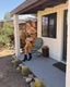 60s Vintage Rare Handmade Leather & Crochet Hippie Dress | Genuine Counterculture Halter Mini