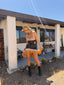 60s Vintage Rare Handmade Leather & Crochet Hippie Dress | Genuine Counterculture Halter Mini