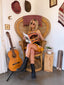 60s Vintage Rare Handmade Leather & Crochet Hippie Dress | Genuine Counterculture Halter Mini