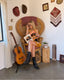 60s Vintage Rare Handmade Leather & Crochet Hippie Dress | Genuine Counterculture Halter Mini