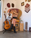 60s Vintage Rare Handmade Leather & Crochet Hippie Dress | Genuine Counterculture Halter Mini
