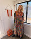Vintage Spring 1994 Moschino Couture Embroidered Paisley Maxi | Mirrorwork Bohemian Runway Dress