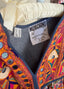 Vintage Spring 1994 Moschino Couture Embroidered Paisley Maxi | Mirrorwork Bohemian Runway Dress
