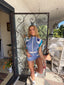 60s Vintage Sea Blue Terry Cloth Retro Romper | Mod Style Playsuit