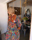 Vintage Spring 1994 Moschino Couture Embroidered Paisley Maxi | Mirrorwork Bohemian Runway Dress