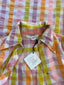 60s Vintage Dynasty Pastel Plaid Maxi Duster