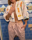 Handmade Vintage Patchwork Quilt Cropped Jacket | One of a Kind Puff Sleeve Jacket