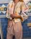 Handmade Vintage Patchwork Quilt Cropped Jacket | One of a Kind Puff Sleeve Jacket