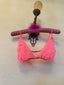 60s Vintage Bubblegum Pink Sheer Peignoir Bralette & Panty Set | Three Piece Lingerie Ensemble