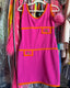 90s Vintage Hot Pink Mod Revival Mini Dress y2k