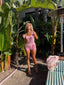 60s Vintage DeWeese Pink Gingham Romper | Barbie Mod Playsuit