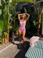 60s Vintage DeWeese Pink Gingham Romper | Barbie Mod Playsuit