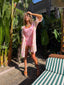 60s Vintage DeWeese Pink Gingham Romper | Barbie Mod Playsuit