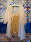 90s Vintage La Perla Sheer Mesh Ruched Slip | Apricot Lace Lingerie Mini Dress y2k