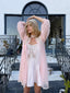 60s Vintage Gossard Artemis Sheer Pink Peignoir Robe | Chiffon Nylon Boudoir Duster
