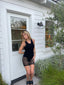 90s Vintage Catherine Coatney Black Mesh Boy Shorts y2k Goth Short