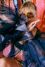 90s Vintage Rare Handmade Neo Victorian Mesh & Leather Balloon Sleeve Jacket