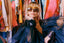 90s Vintage Rare Handmade Neo Victorian Mesh & Leather Balloon Sleeve Jacket