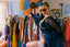 90s Vintage Rare Handmade Neo Victorian Mesh & Leather Balloon Sleeve Jacket
